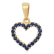Sapphire Pendant in 9K Gold