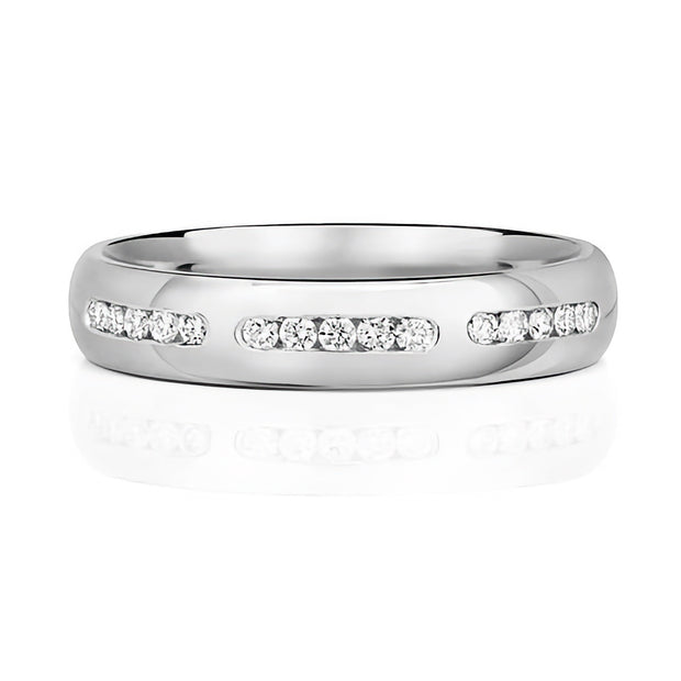Diamond Ring in 9K White Gold