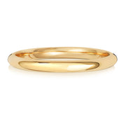 18K Yellow Gold Wedding Ring Trad Court 2mm