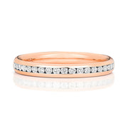 18K Gold Diamond Eternity Wedding Band