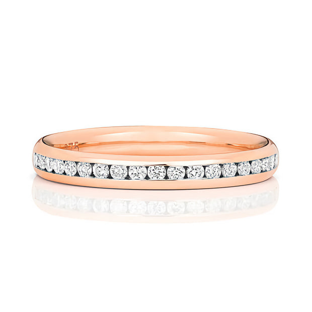 18K Gold Diamond Eternity Wedding Band