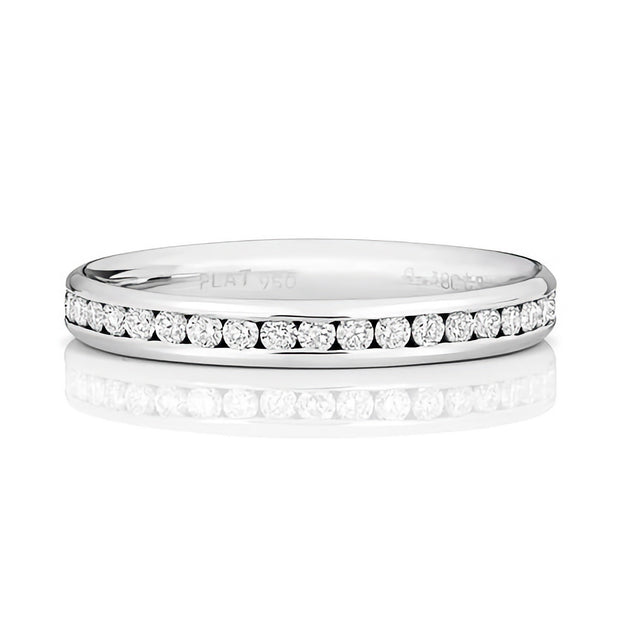 18K Gold Diamond Eternity Wedding Band