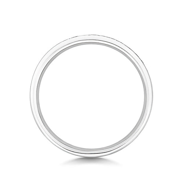 18K Gold Diamond Eternity Wedding Band