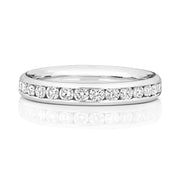 18K Gold Diamond Eternity Wedding Band