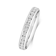 18K Gold Diamond Eternity Wedding Band