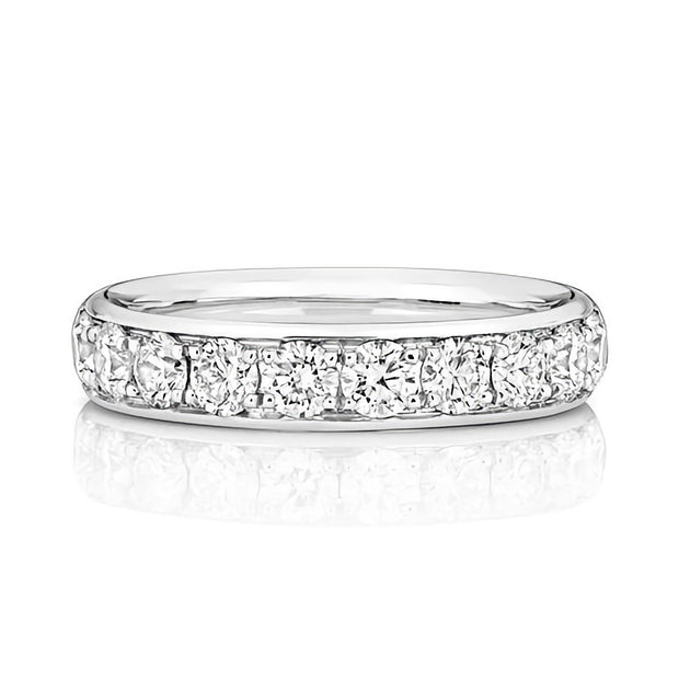 18K Gold Diamond Eternity Wedding Band