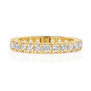 18K Gold Diamond Eternity Wedding Band