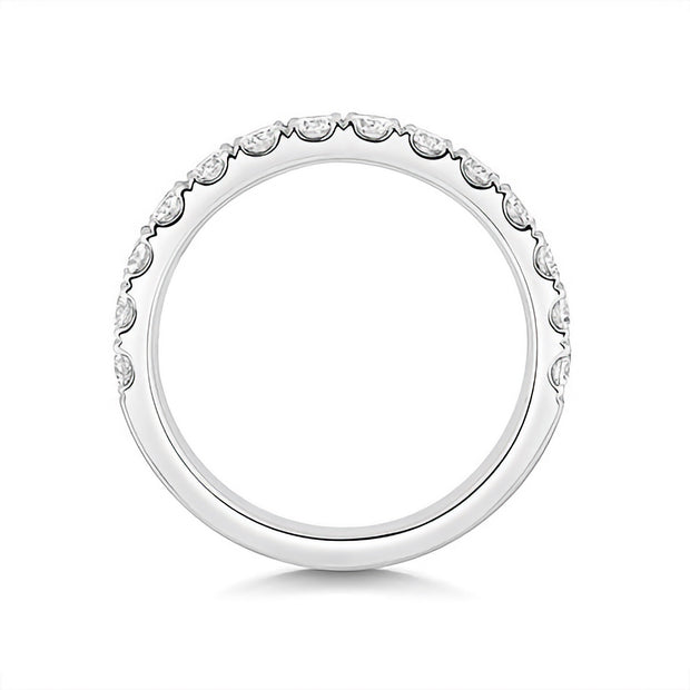 18K Gold Diamond Eternity Wedding Band