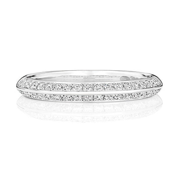 18K Gold Diamond Half Eternity Ring