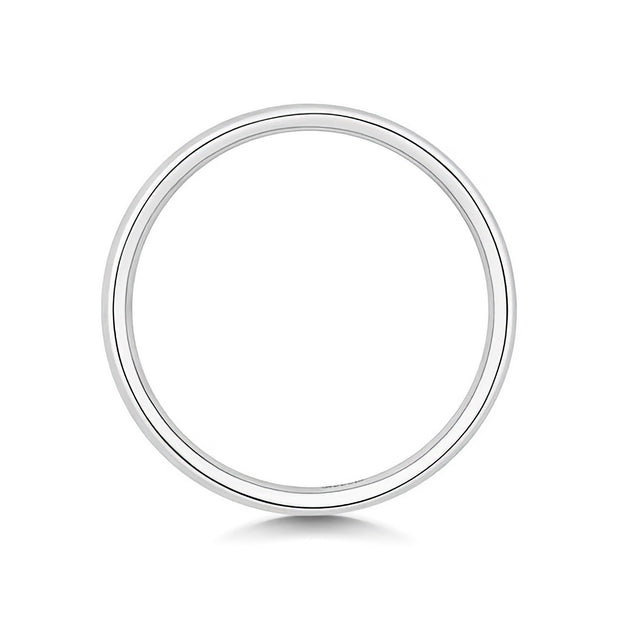 H VS2 Diamond Platinum Wedding Band