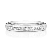 Platinum Eternity Diamond Ring Pc Channel Set with G VS Diamond