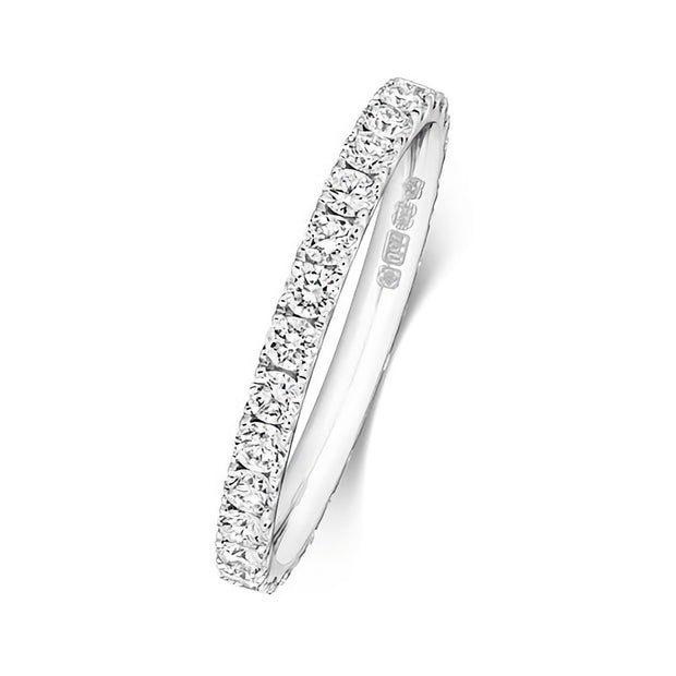 G VS Diamond Platinum Wedding Band