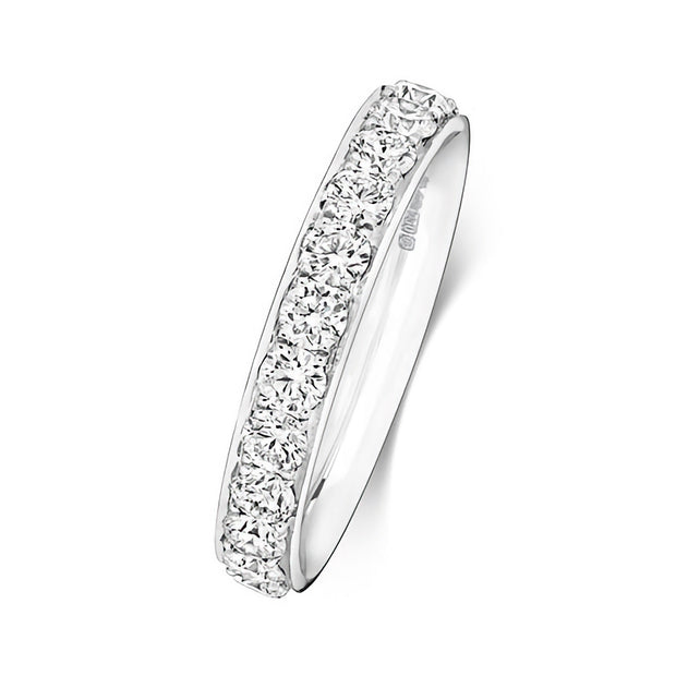 G SI1 Diamond Platinum Wedding Band