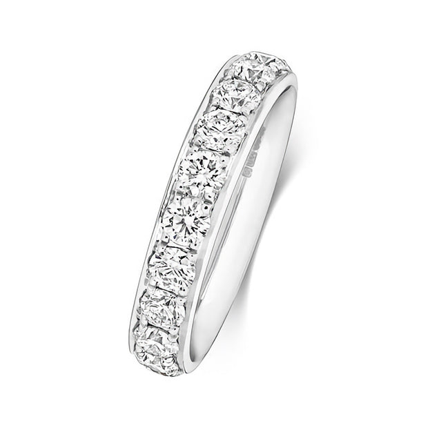 G SI1 Diamond Platinum Wedding Band