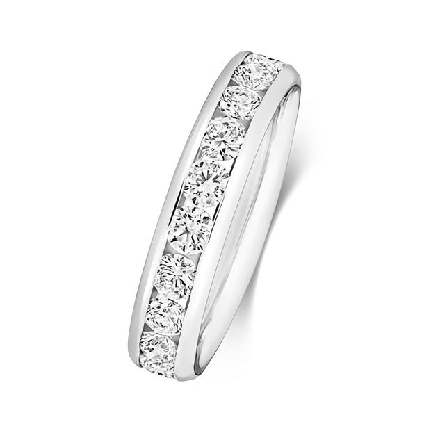 G VS Diamond Platinum Wedding Band
