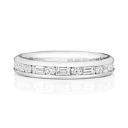 G VS Diamond Platinum Wedding Band