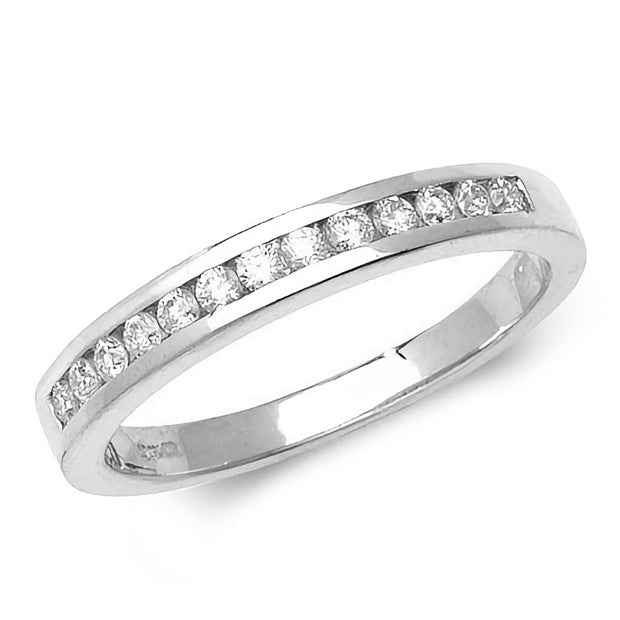 Diamond Ring in 18K White Gold