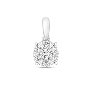 Diamond Pendant in 18K White Gold