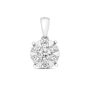 Diamond Pendant in 18K White Gold