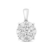 Diamond Pendant in 18K White Gold