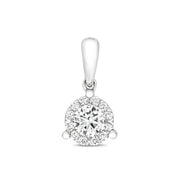 Diamond Pendant in 18K White Gold