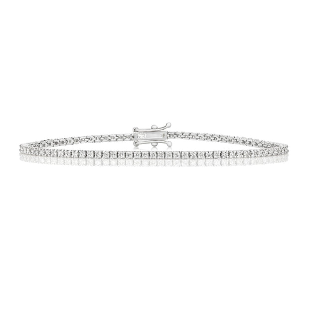 Diamond Tennis Bracelet in 18K White Gold