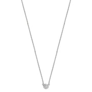Diamond Necklace in 18K White Gold