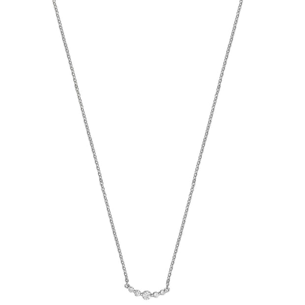 Diamond Necklace in 18K White Gold