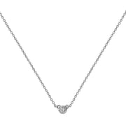 Diamond Necklace in 18K White Gold