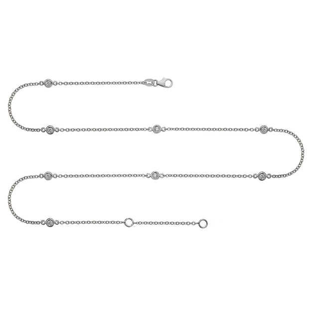 Diamond Necklace in 18K White Gold