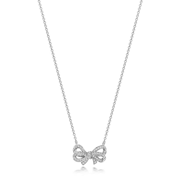 Diamond Necklace in 18K White Gold