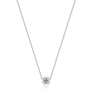 Diamond Necklace in 18K White Gold