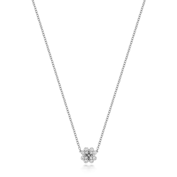 Diamond Necklace in 18K White Gold