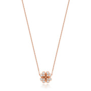 Diamond Necklace in 18K Rose Gold