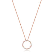 Diamond Necklace in 18K Rose Gold