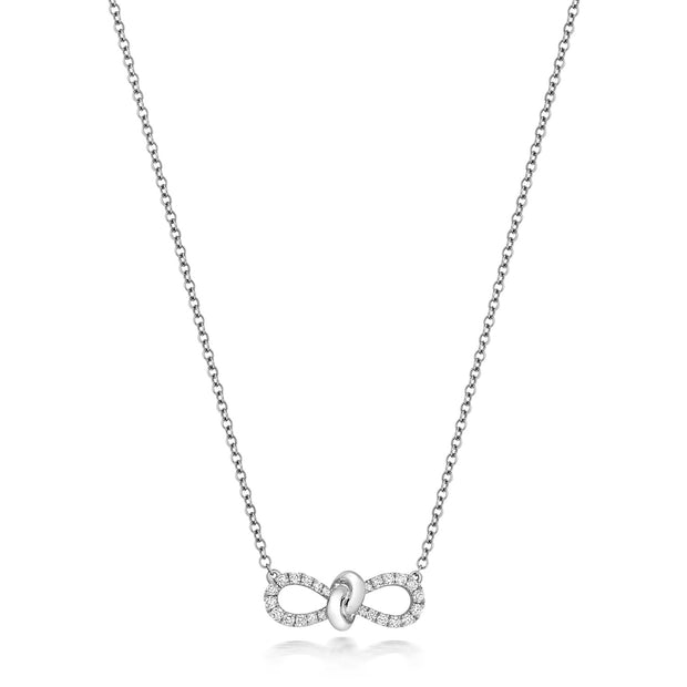 Diamond Necklace in 18K White Gold