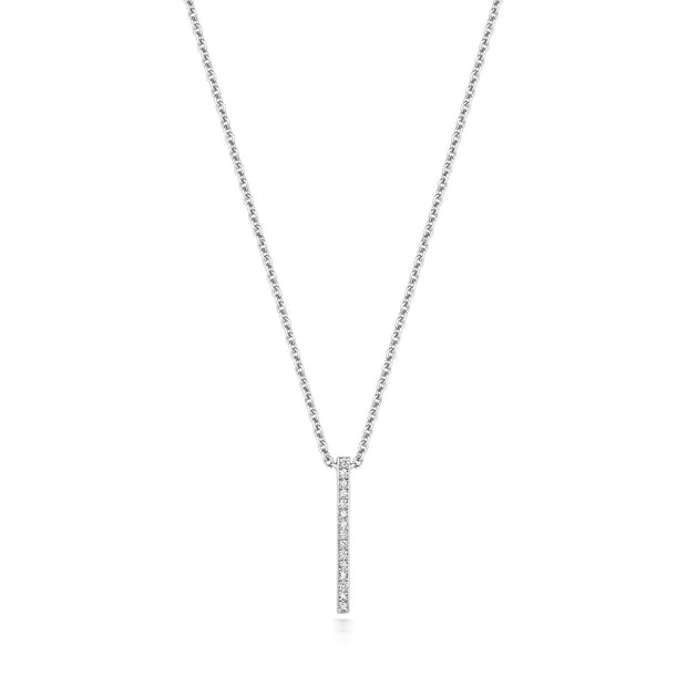 Diamond Necklace in 18K White Gold