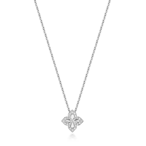 Diamond Necklace in 18K White Gold