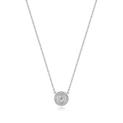 Diamond Necklace in 18K White Gold