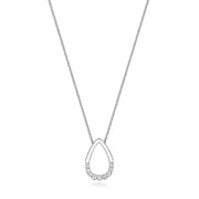 Diamond Necklace in 18K White Gold