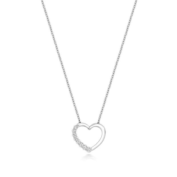 Diamond Necklace in 18K White Gold