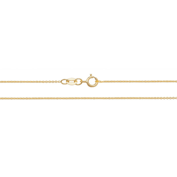 18K Yellow Gold Cable Chain