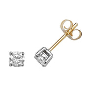 Diamond Earring in 9K Gold