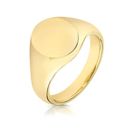 Heavy Weight Oval Signet Ring