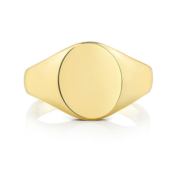 Heavy Weight Oval Signet Ring