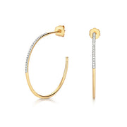 Diamond Earring in 9K Gold