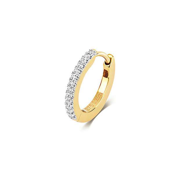 Diamond Earring in 9K Gold