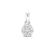 Diamond Pendant in 9K White Gold