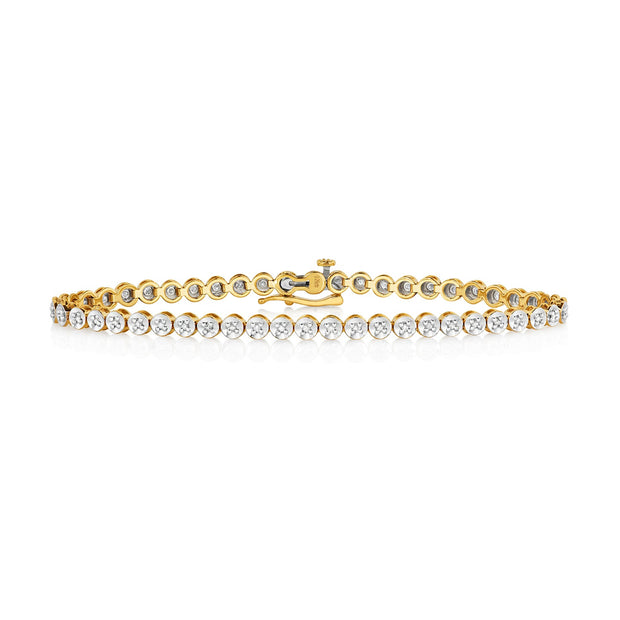 Diamond Bracelet in 9K Gold