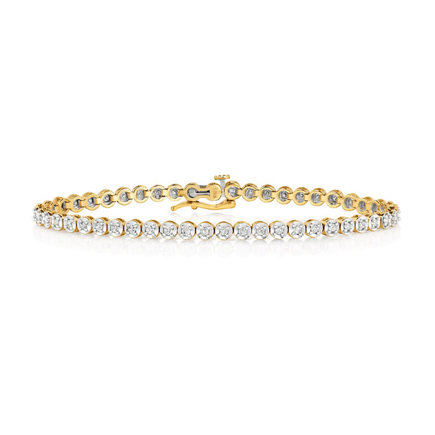 Diamond Bracelet in 9K Gold